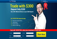Open a new account at TopOption Binary Trader